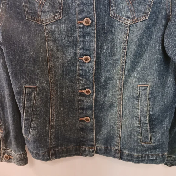 Duck Head Denim Jacket Womens Petite Large - Picture 6 of 10